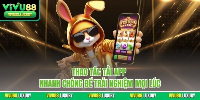 Thao tác tải app nhanh chóng để trải nghiệm mọi lúc